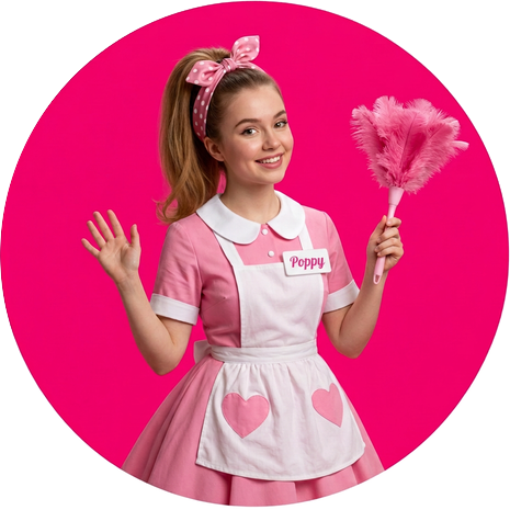 Poppy, the Poppy Maids mascot